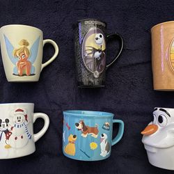 6 Disney Collectible Mugs!