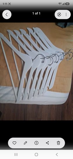 Wooden coat hangers