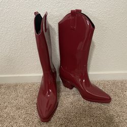 Red Cowboy Rain Boots Women’s 
