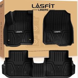 LASFIT Floor Mats for Honda CR-V 2026 4 2023 (Gasoline & Hybrid & e:FCEV) All Weather Protection TPE Car Liners, 1st & 2nd Row Black