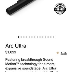 Soundbar Sonos ARC ULTRA