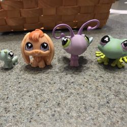 LPS Frog, Bunny, Butterfly, and Catapillar Set