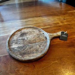 Rustic Wood Charcuterie or Display Board – 9” Round