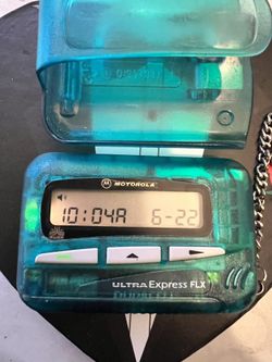 Motorola Ultra Express Flx Pager Green With Clip