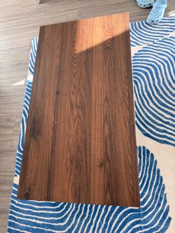 Rectangular Coffee Table with Storage Drawers — Dark Walnut