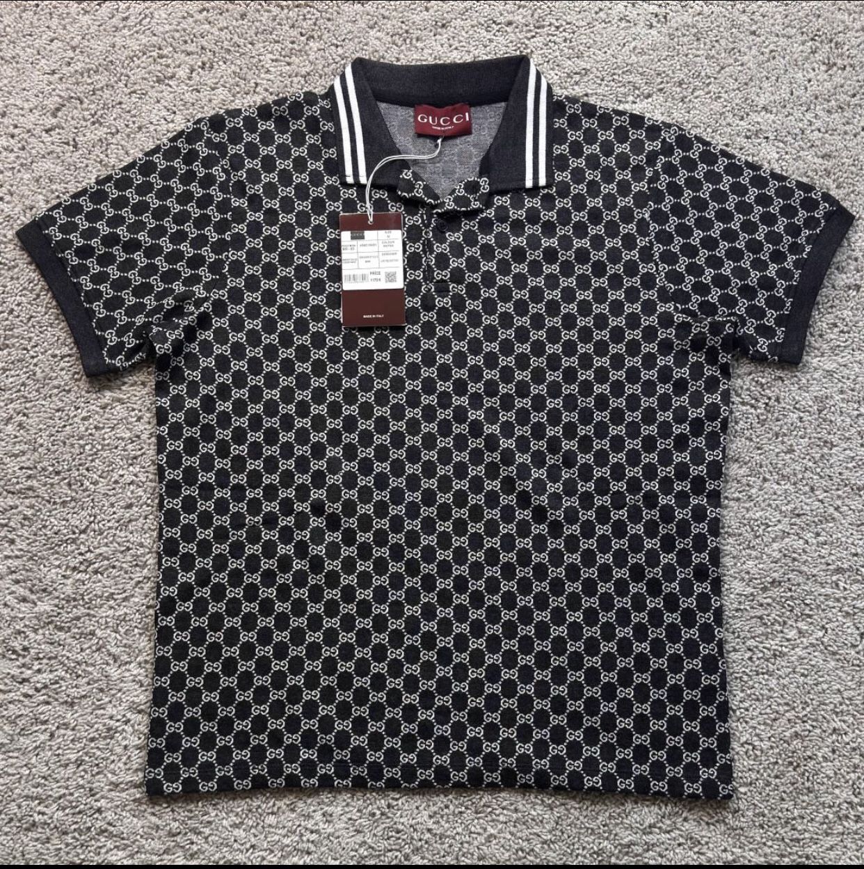 Gucci Black and White Polo