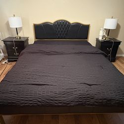 Black Queen Bed frame 