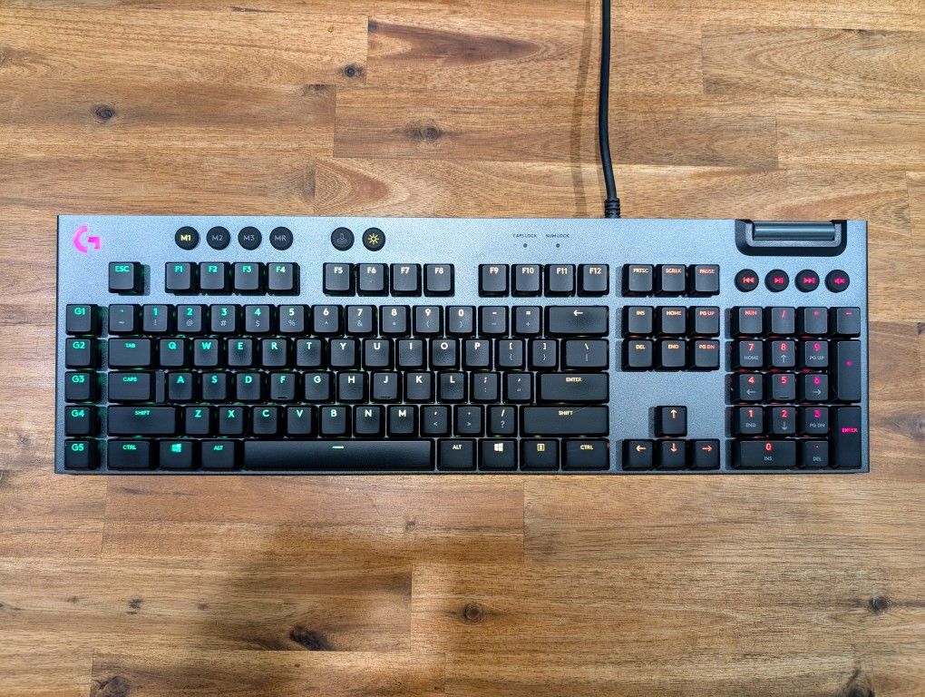 Logitech G815 RGB Wired Mechanical Gaming Keyboard Clicky Black