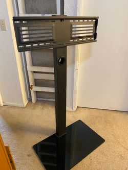 Black Floor TV Stand with Mount Bracket