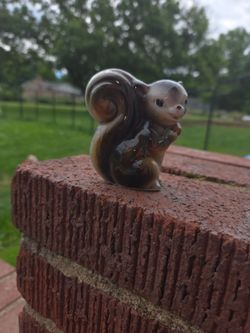 Cute ceramic squirrel