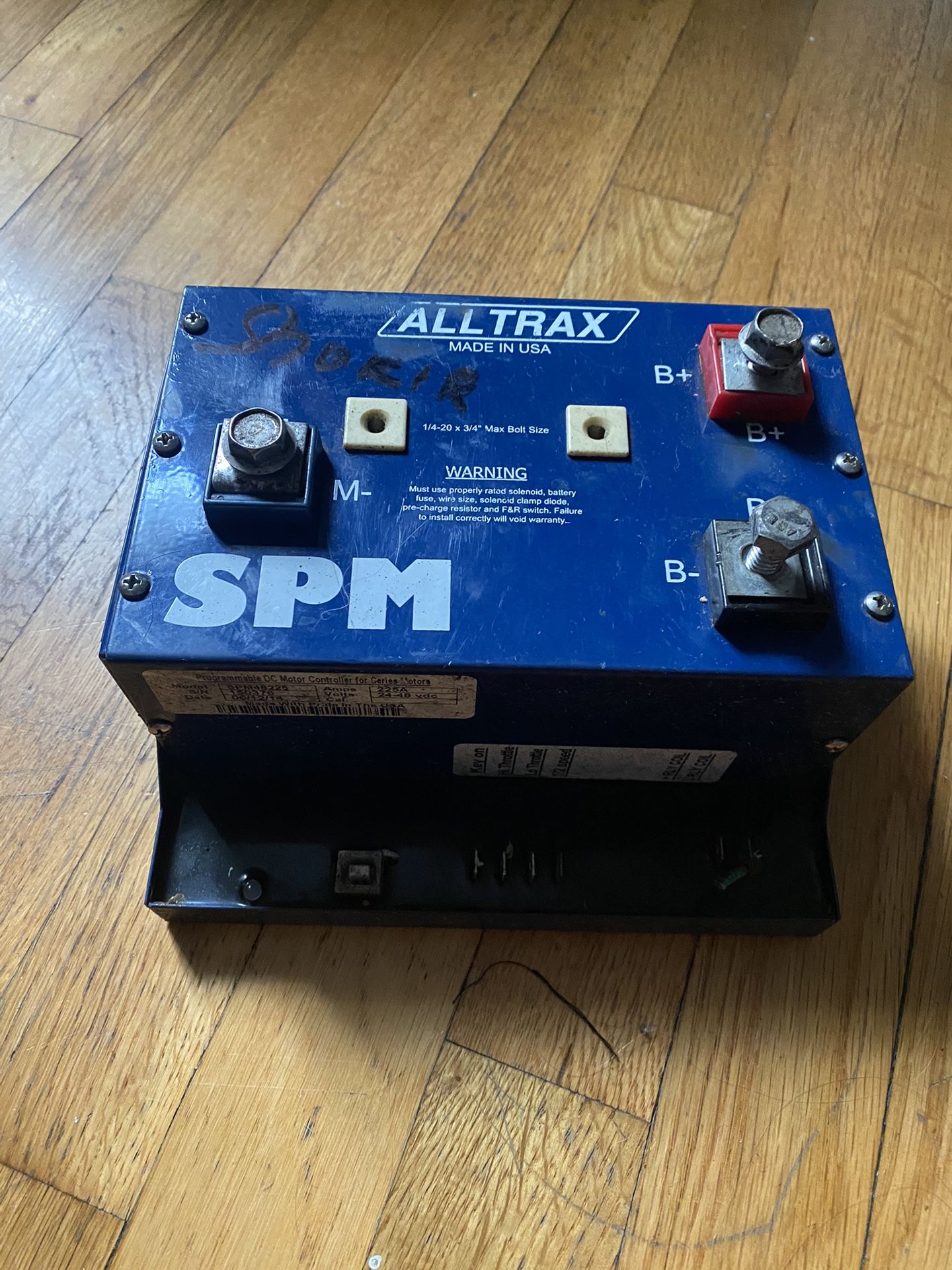 Alltrax Dc Motor Controller For Series Motor Spm48225 Golf Cart