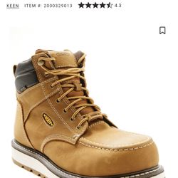 Mens keen Steel Toe Boots Size 7