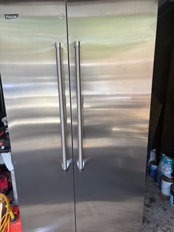 Viking Stainless Steel Side-by-Side Refrigerator