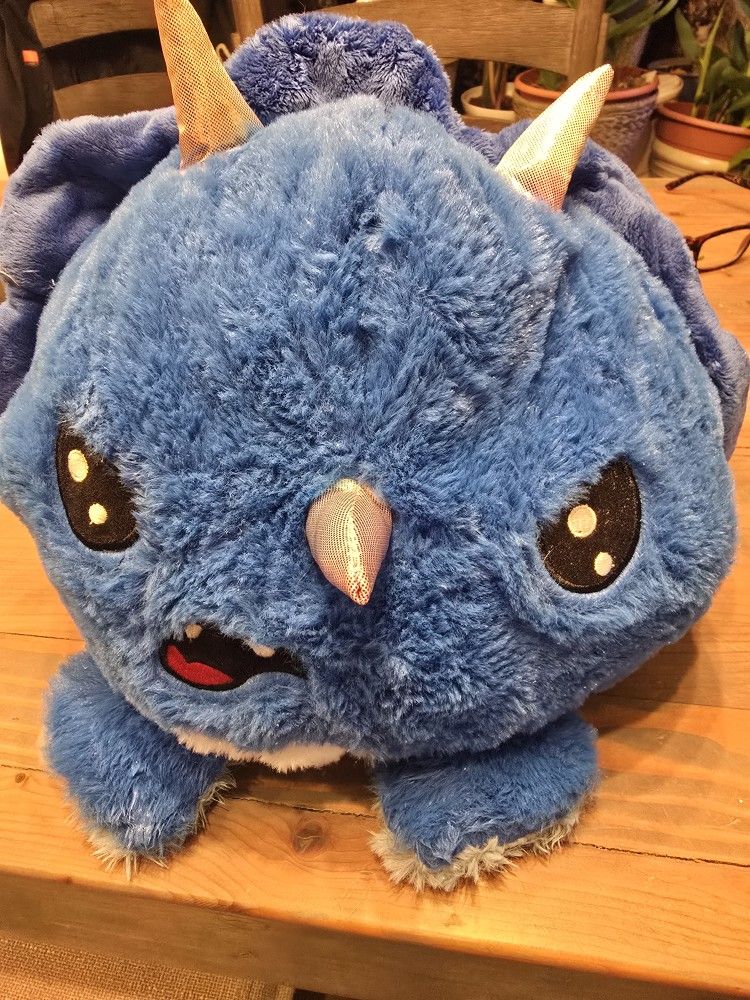 Reversible Hug Me Clown Fish/Crab And Dinosaur