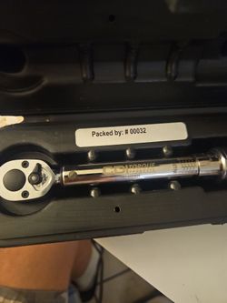 Snap on torque wrench