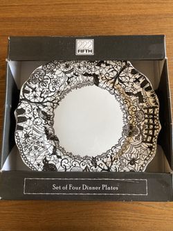 222 Fifth Halloween Dinner Plates