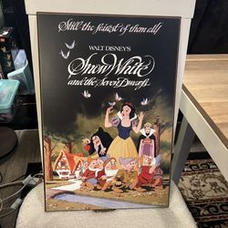 Disney Snow White And The Seven Dwarfs Wood Wall Art 19.5” x 13”