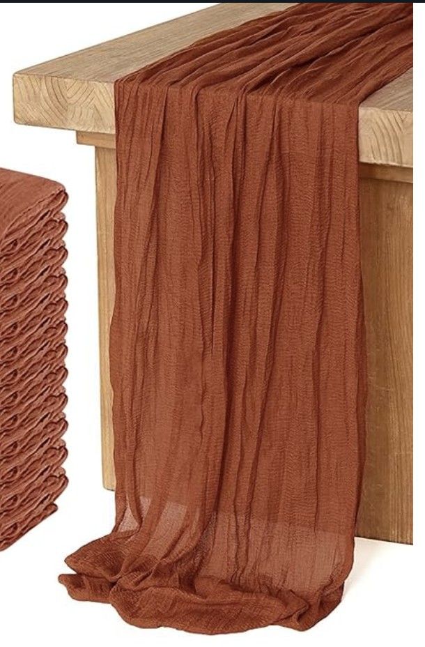 8 Cheesecloth Table Runners