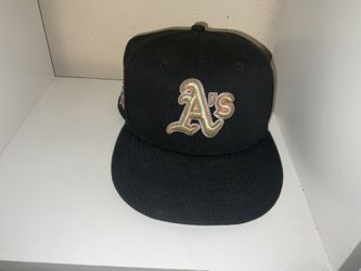 Oakland Athletics New Era 7 1/4 1989 Battle of the Bay Gold Label Limited Edition  New Era Oakland Coliseum Black Gold 