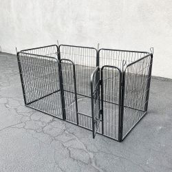 $85 (New) Heavy duty 32” tall x 32” wide x 6-panel pet playpen dog crate kennel exercise cage fence