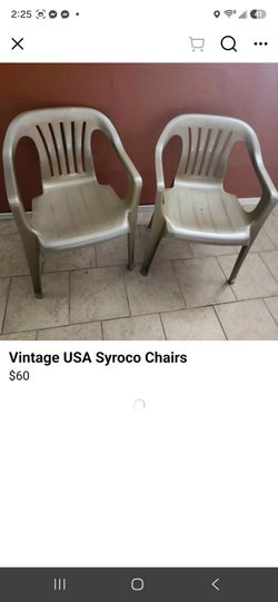 Vintage usa syroco chairs
