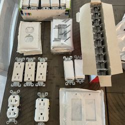 Brand New Plugs, Switches Cover Plates