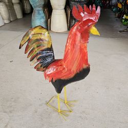 Metal Red Medium Rooster (Yard Art) $65 each
