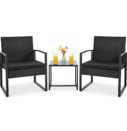 3-Piece Outdoor Wicker Patio Furniture Set