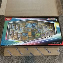(4x) Pokemon Prismatic Evolutions Sam’s Club - Lucario Ex And Tyrantar Ex  