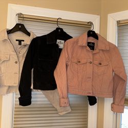 Hollister & Forever21 Cropped Jacket Lot 