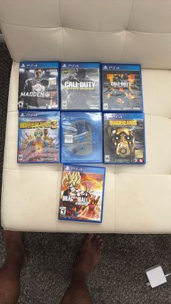 7 PS4 Games Borderland 3 (unopened) And 6 Other (opened) All For $80