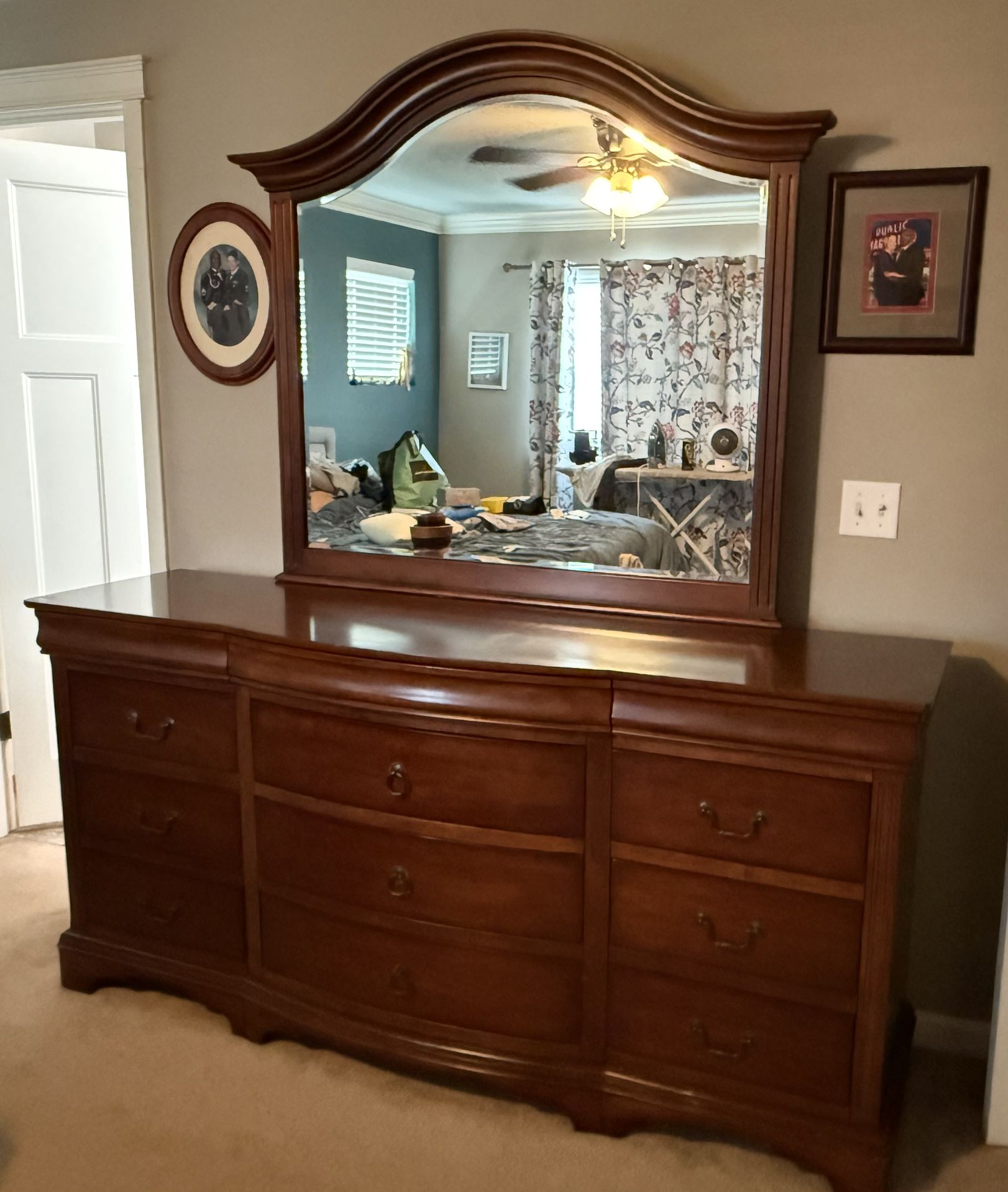 Real wood, antique bedroom furniture