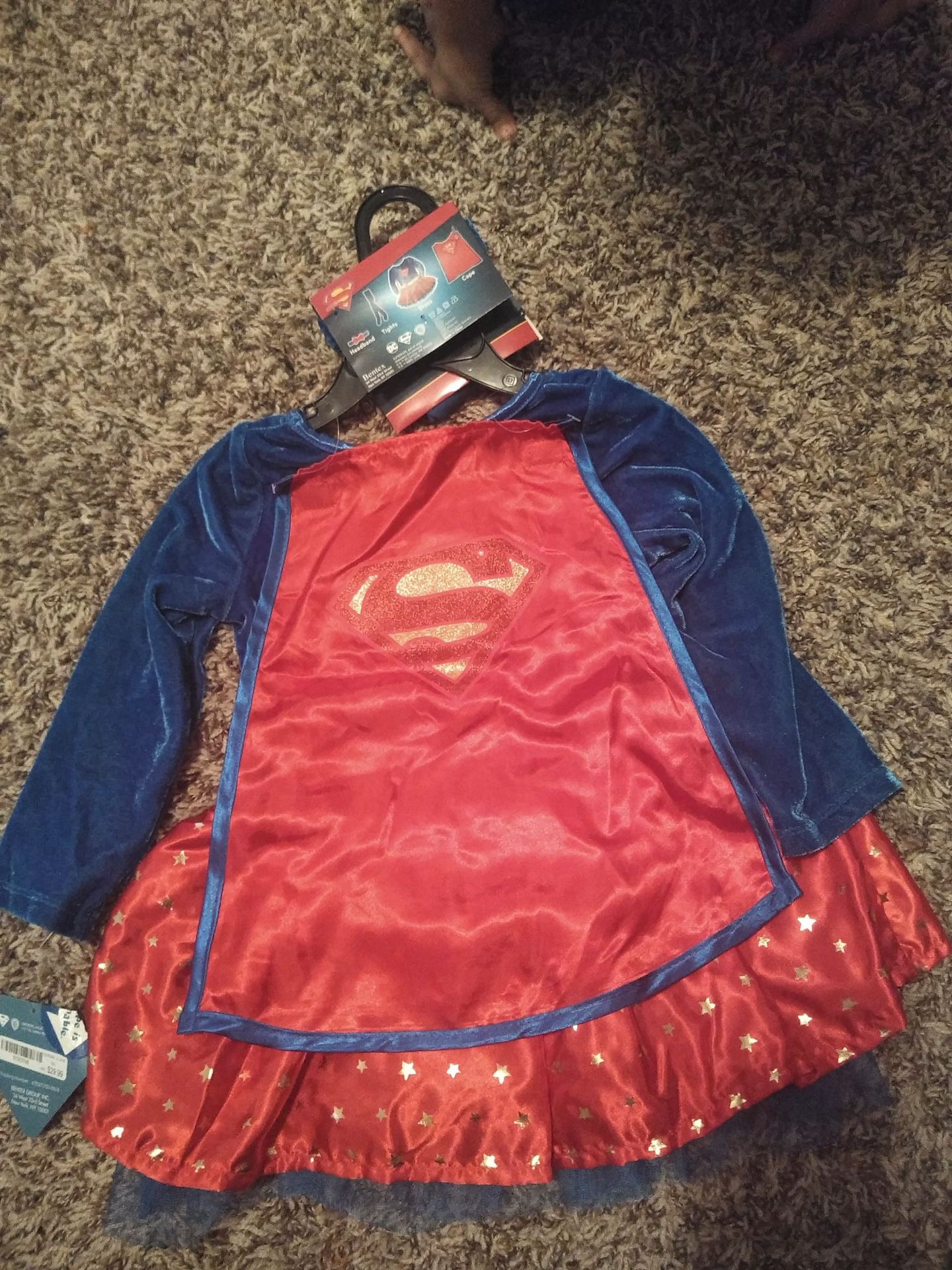 Super girl costume sz 12-18 months