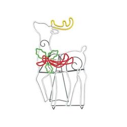GE 4-ft StayBright LED Neon Flex Reindeer Decoration