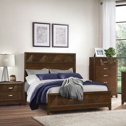 4-Pc Queen Size Bedroom Set. $53 Down Payment