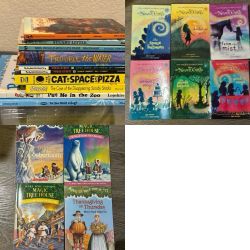 Kids book lot - Magic Tree House, The Never Girls, Scooby-Doo, Press Start! And more All for $20