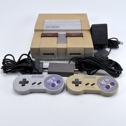 VTG Super Nintendo SNES Console 2 Controllers, Power Supply & RF Switch Tested