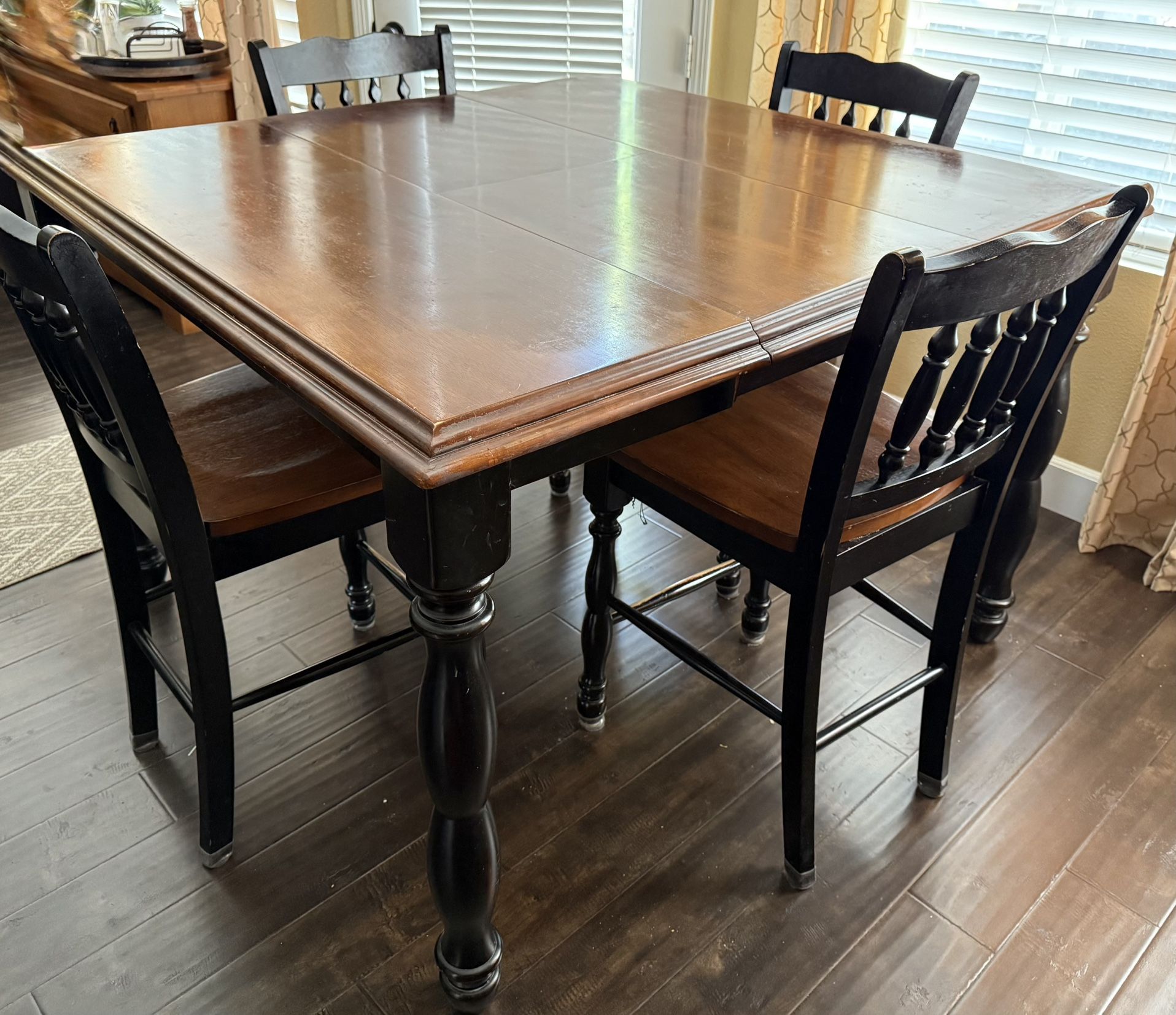 Pub Height Table And 4 Chairs