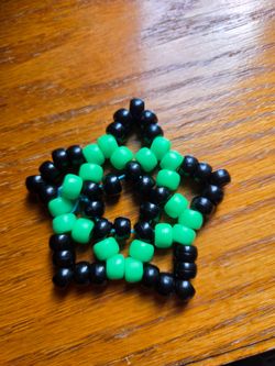 Black and Green Kandi