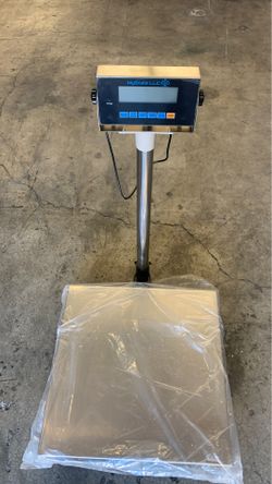 18 x 18 bench scale 800 lbs x .02 lb for shipping, warehouse
