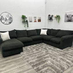 Green Sectional Couch - Free Delivery 