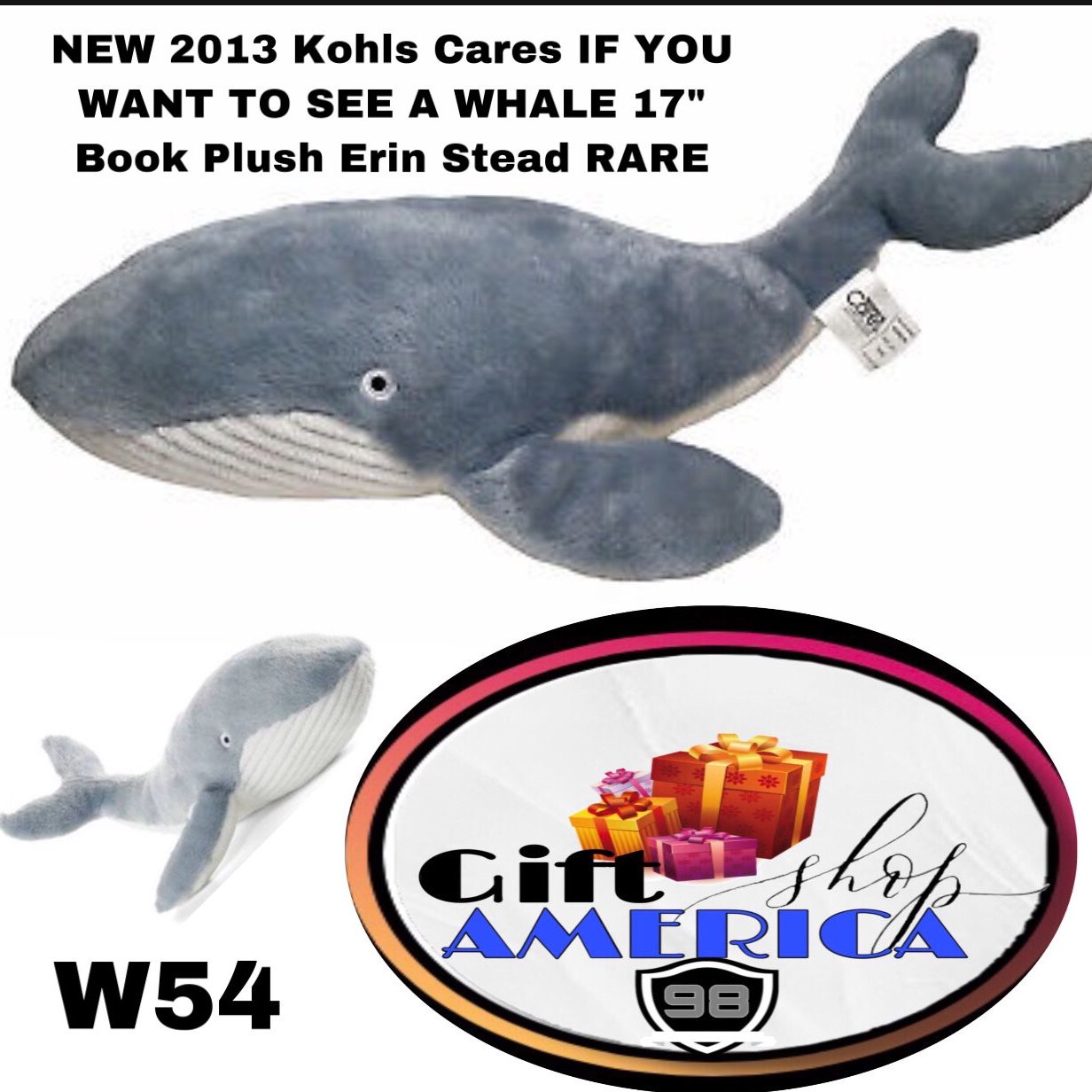 Kohl's If You Want to See a Whale Book Plush 2013 Erin Stead Kohls D8 for sale online 