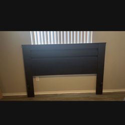 Dark Wood King Bed frame - $150