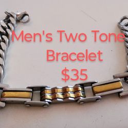 Men's Two Tone Bracelet 