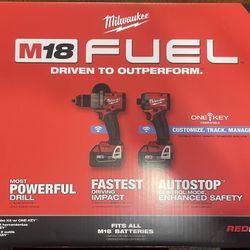 Milwaukee M18 FUEL 2-Tool Combo Kit w/ ONE KEY