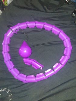 Weighted Hoola Exercise Fit Hoops Plus Size for Weight Loss, 2 in 1 Weight Loss 23 Detachable Knots Hoops Adjustable Auto-Spinning Ball Abdomen Fitnes