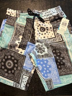 Bandana Patchwork Print Shorts Size Small