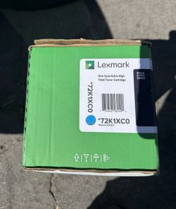 Lexmark 72K1XC0 Cyan Extra High Yield Toner Cartridge