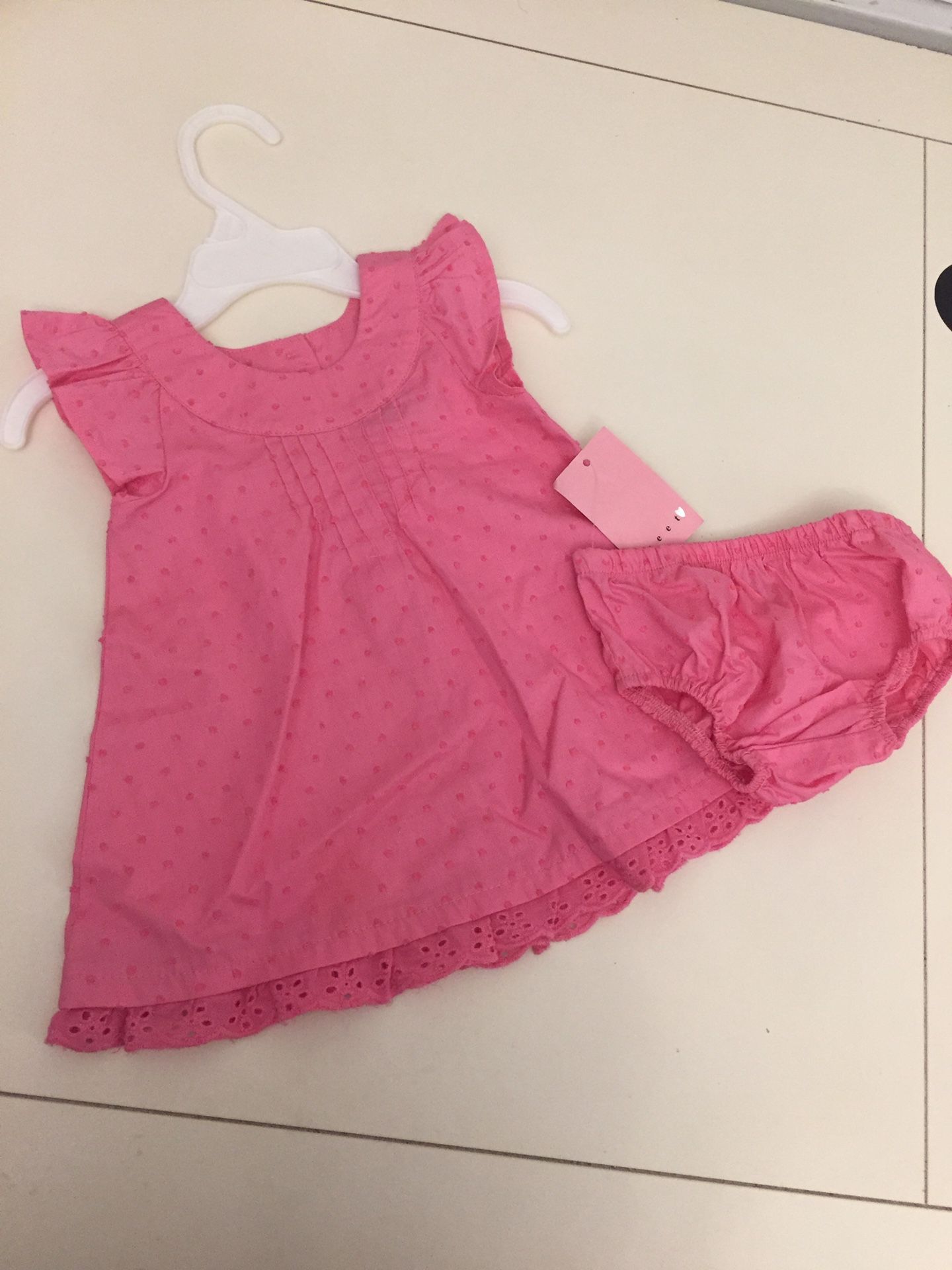 Brand new with tag Easter pink dress baby girl size 3-6 month