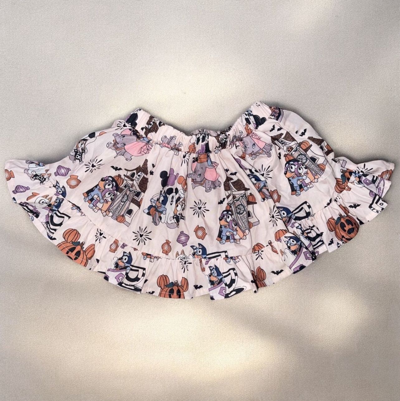 for Disney 2T handmade skirt, Halloween Mickey pumpkin ghost,Bluey,dumbo 